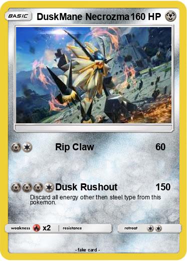 Pokemon DuskMane Necrozma