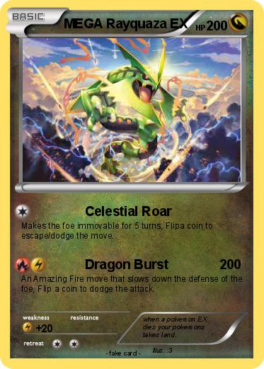 Pokemon MEGA Rayquaza EX