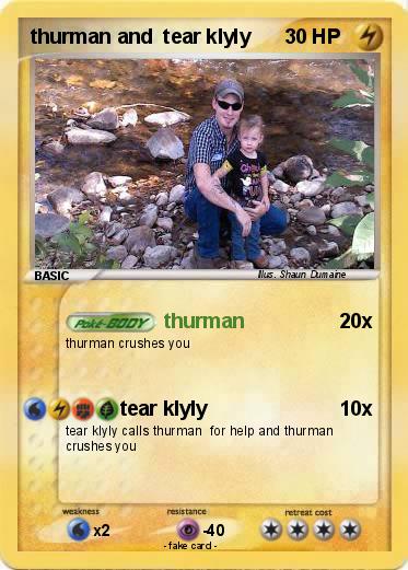 Pokemon thurman and  tear klyly