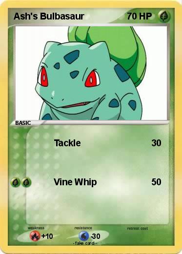 Pokemon Ash's Bulbasaur
