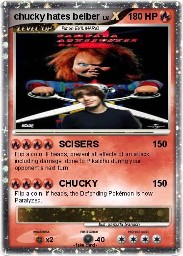 Pokemon chucky hates beiber