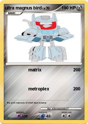 Pokemon ultra magnus bird