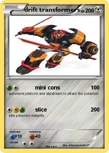 Pokemon drift transformers