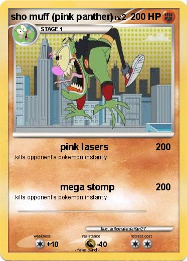 Pokemon sho muff (pink panther)
