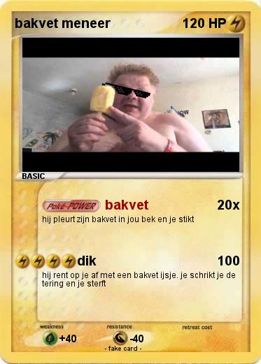 Pokemon bakvet meneer