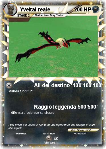 Pokemon Yveltal reale