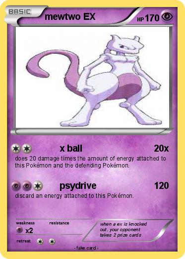 Pokemon mewtwo EX