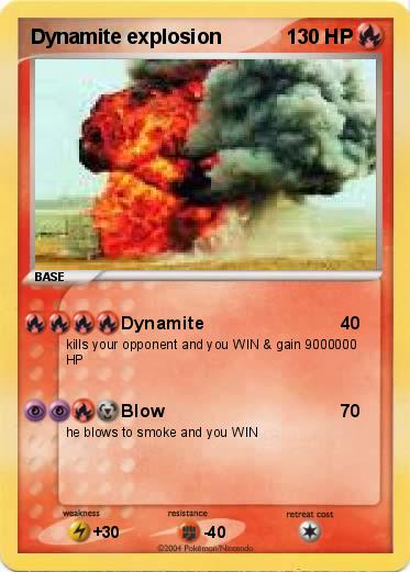 Pokemon Dynamite explosion