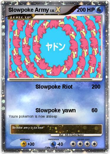 Pokemon Slowpoke Army