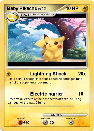 Pokemon Baby Pikachu