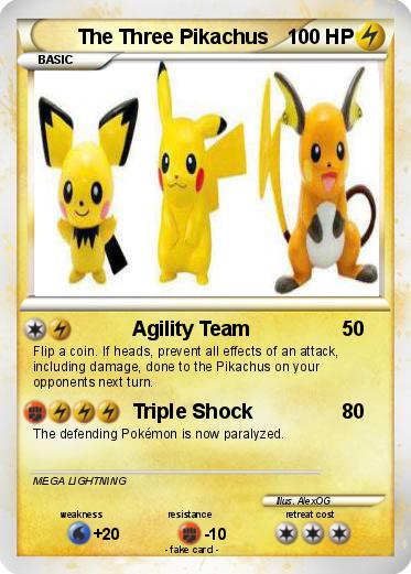 Pokemon The Three Pikachus