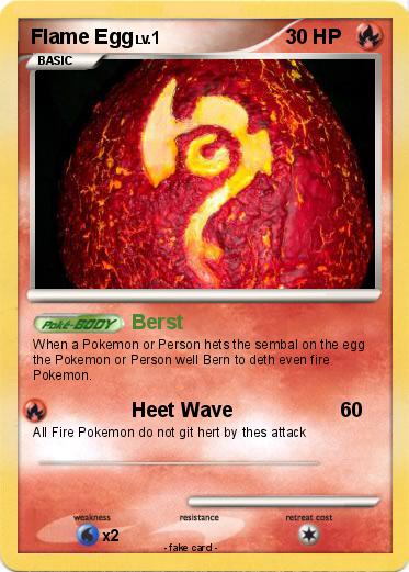 Pokemon Flame Egg