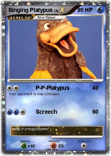 Pokemon Singing Platypus