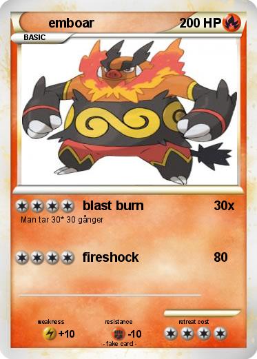 Pokemon emboar