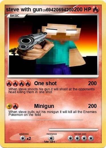 Pokemon steve with gun