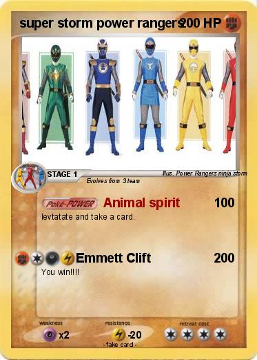 Pokemon super storm power rangers
