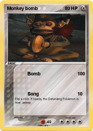 Pokemon Monkey bomb