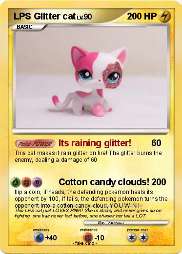 Pokemon LPS Glitter cat