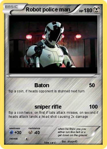 Pokemon Robot police man