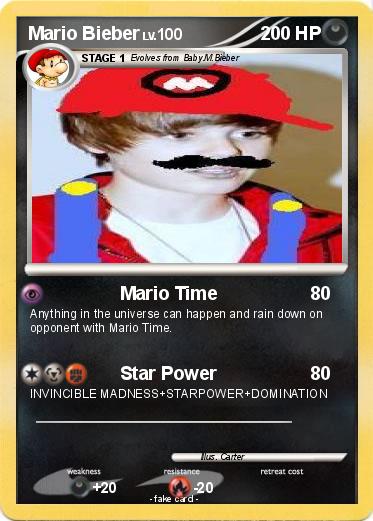 Pokemon Mario Bieber