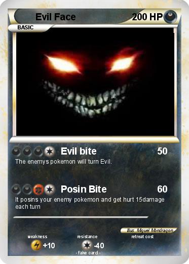 Pokemon Evil Face