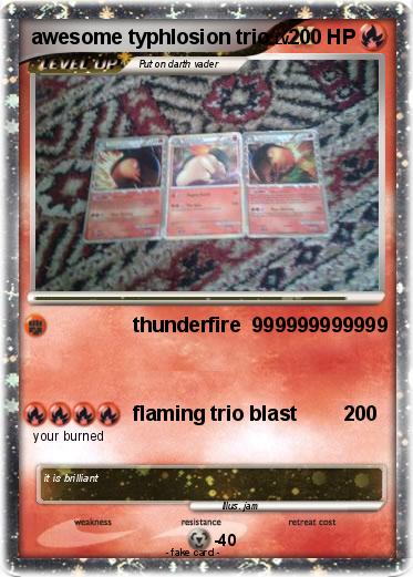 Pokemon awesome typhlosion trio