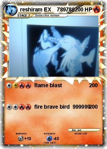 Pokemon reshiram EX    789789