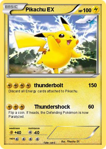Pokemon Pikachu EX