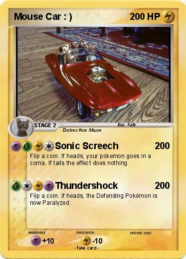 Pokemon Mouse Car : )