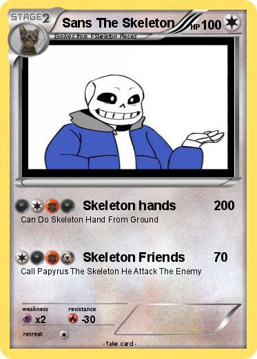 Pokemon Sans The Skeleton