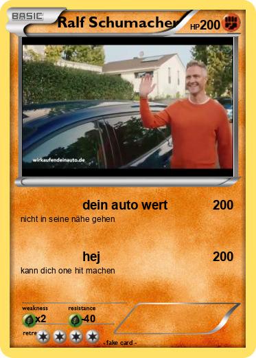 Pokemon Ralf Schumacher