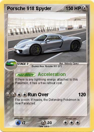 Pokemon Porsche 918 Spyder