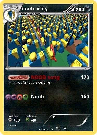 Pokemon Noob Army 6 - roblox life of noob song