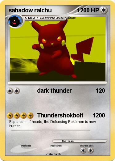 Pokemon sahadow raichu                1