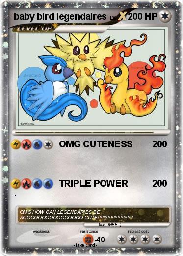 Pokemon baby bird legendaires