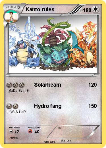 Pokemon Kanto rules