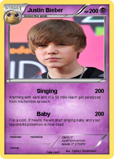 Pokemon Justin Bieber
