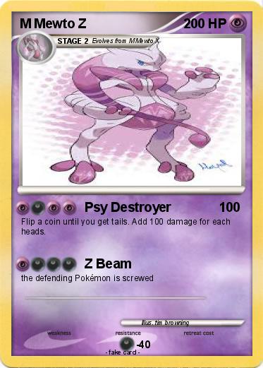 Pokemon M Mewto Z
