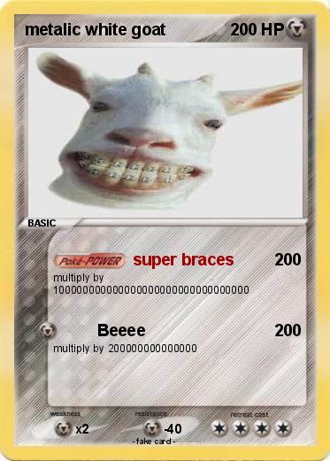 Pokemon metalic white goat