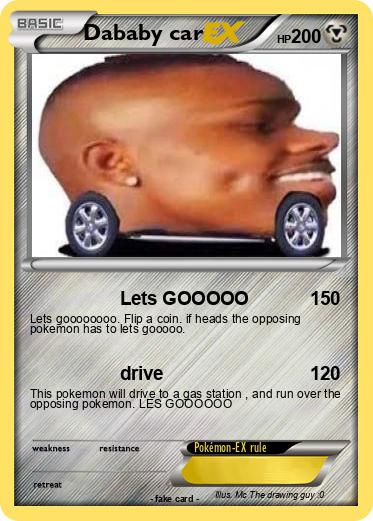 Pokemon Dababy car