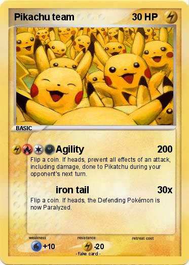 Pokemon Pikachu team