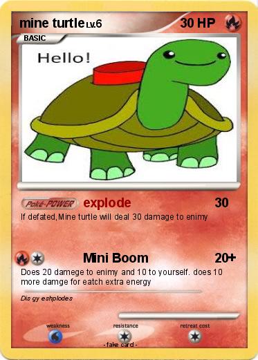 Pokemon mine turtle
