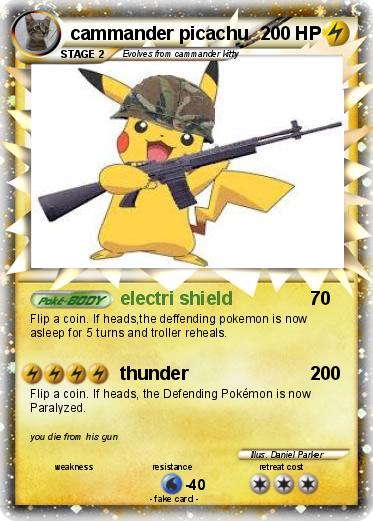 Pokemon cammander picachu