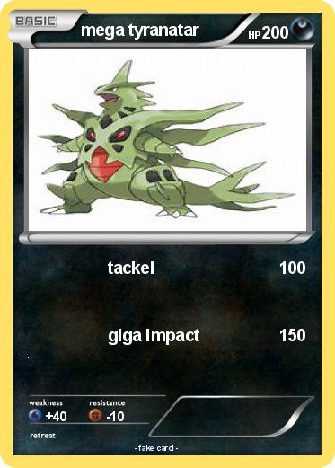 Pokemon mega tyranatar