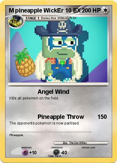 Pokemon M pineapple WickEr 10 EX