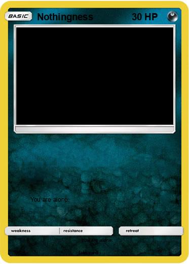 Pokemon Nothingness Pokemon Nothingness