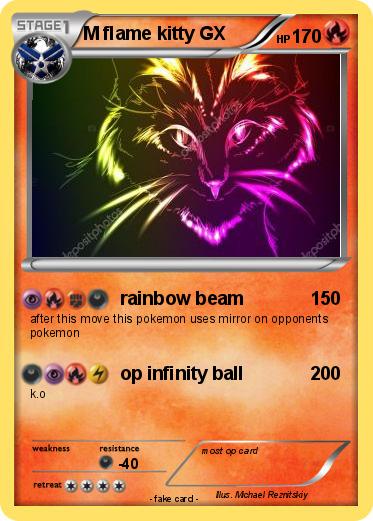 Pokemon M flame kitty GX