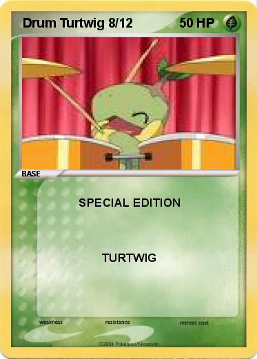 Pokemon  Drum Turtwig 8/12
