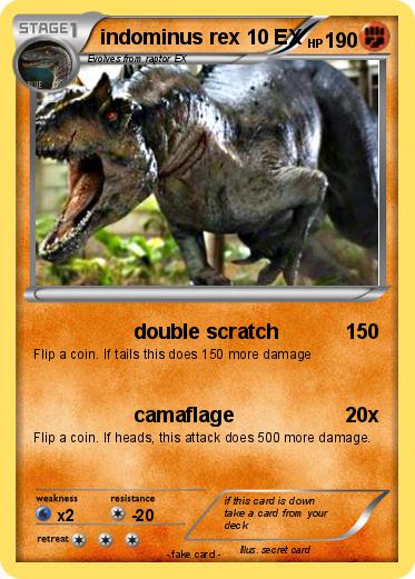 Pokemon indominus rex 10 EX