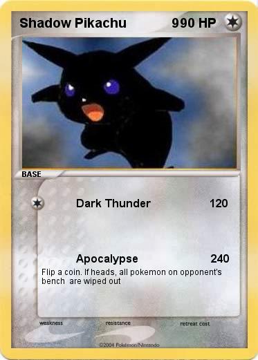 Pokemon Shadow Pikachu             9